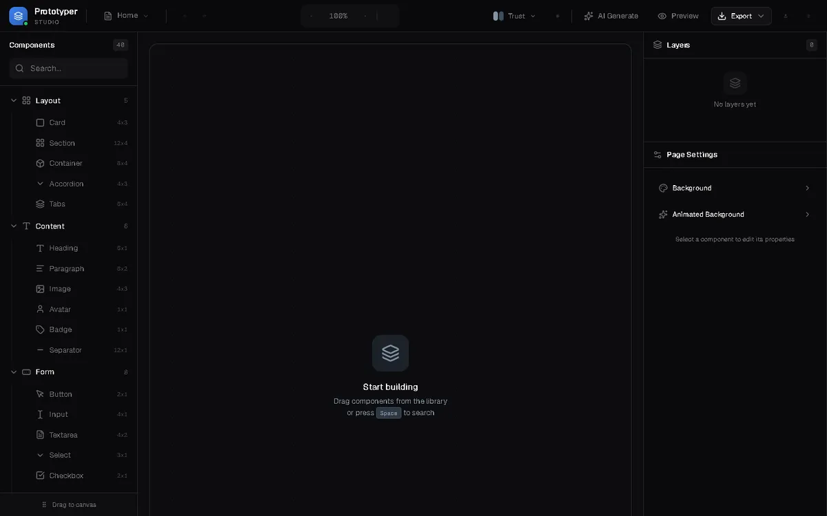 Rapid UI Prototyper — screenshot