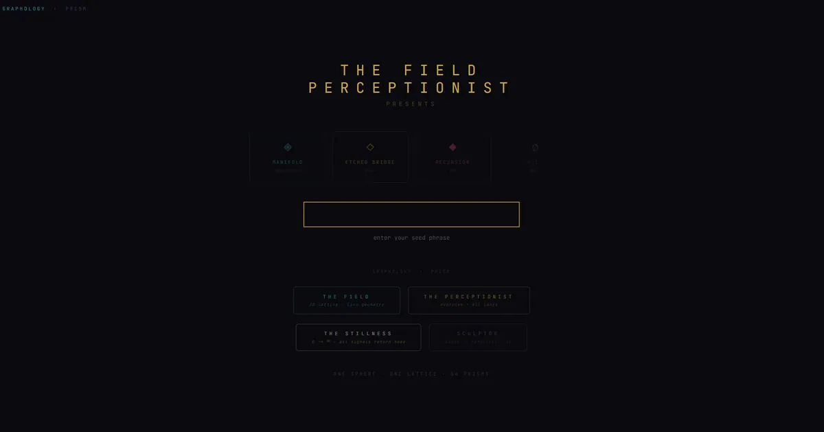 The Field Perceptionist — screenshot