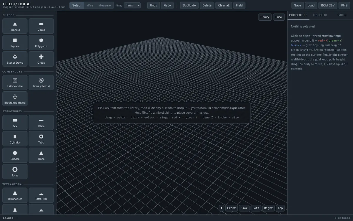 FIELD//FORGE — screenshot