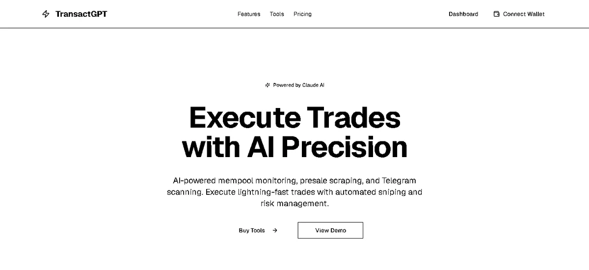 TransactGPT — screenshot
